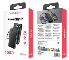 VEN DENS 10000mAh Power Bank VD-PB058 – Portable Fast Charging Power Bank